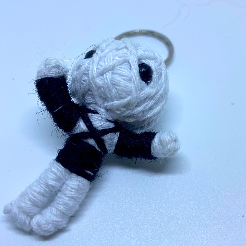 Voodoo doll keychain